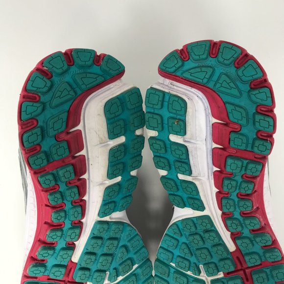 Brooks Ghost 8 Running Sneakers Silver Pink White - Picture 7 of 8